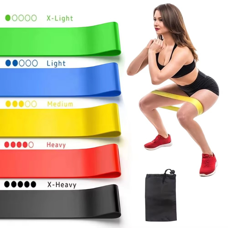 Pilates Yoga Or - 1-5개 저항 밴드 운동용 탄성 밴드