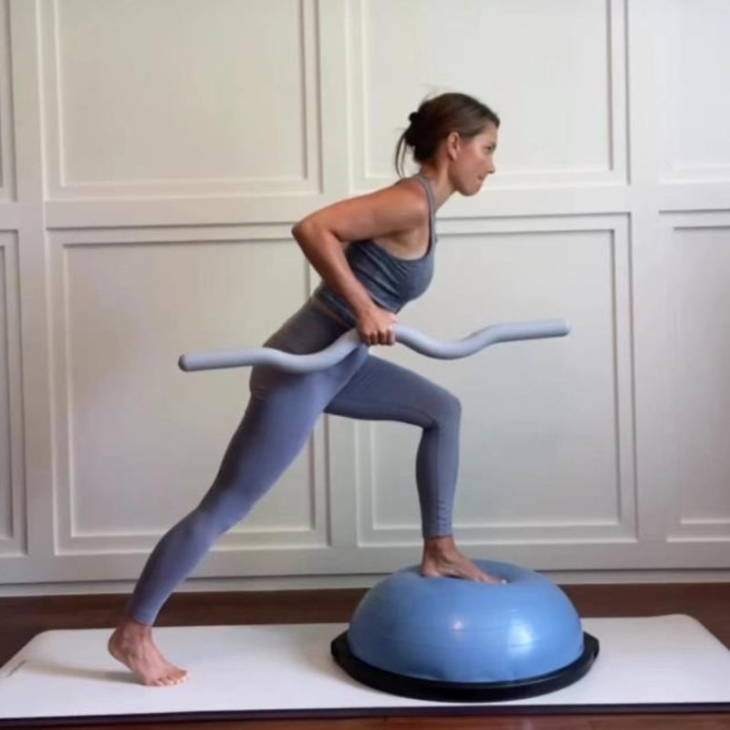 Home Pilates Yoga - 실리콘 커버가 있는 웨이트 필라테스 바,