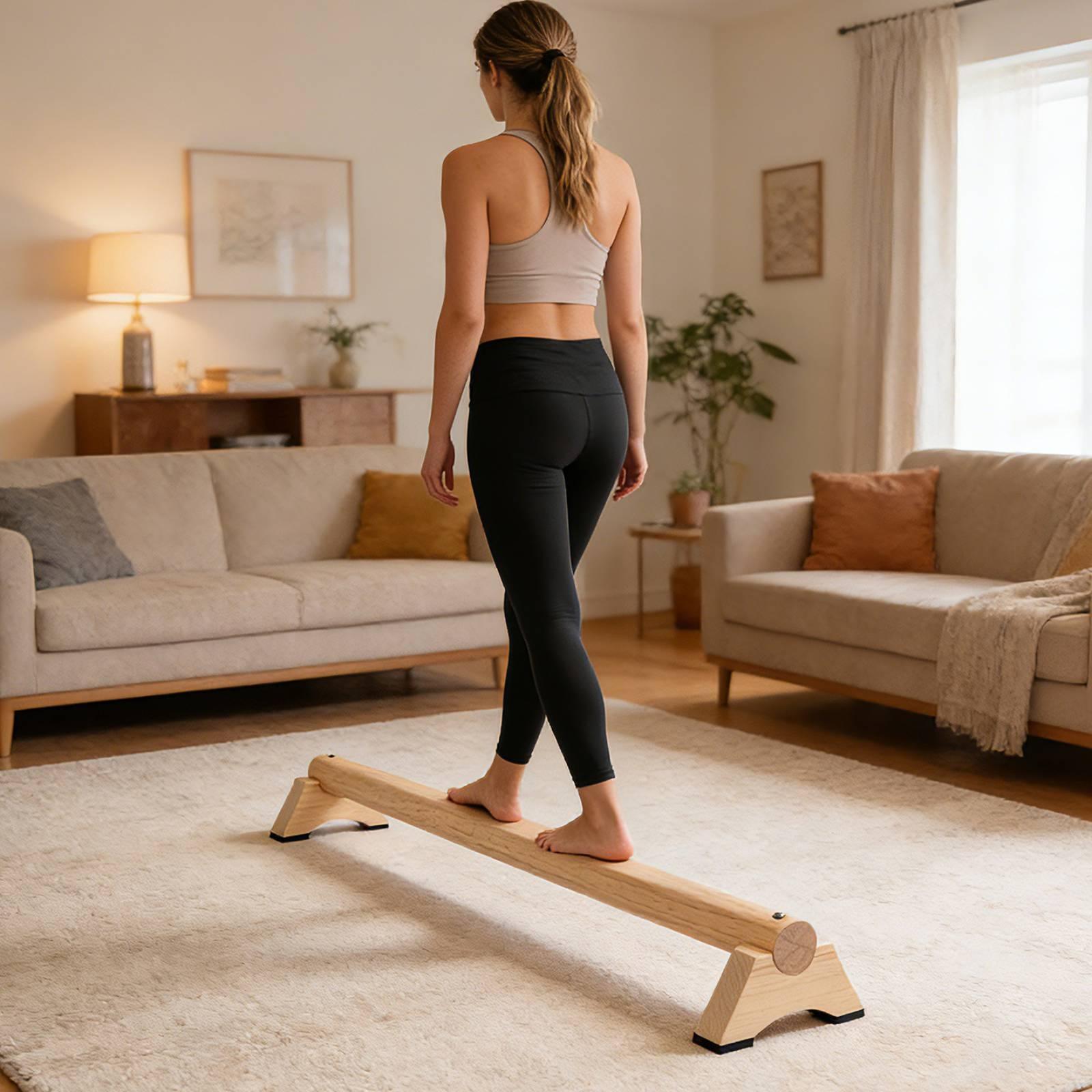 나무 밸런스 빔 트레이너, 요가 밸런스 쿠션, 코어 근 - Home Pilates Yoga 리뷰 및 가격