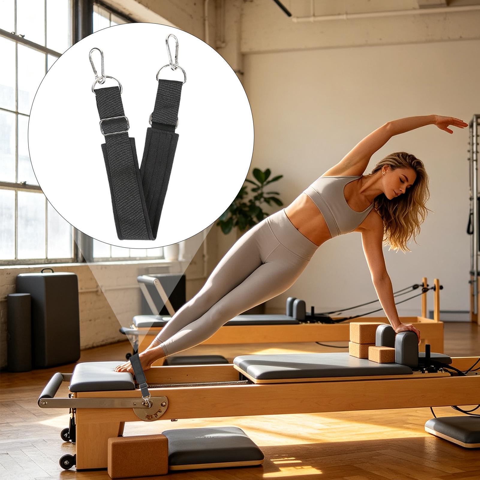 리포머 풋스트랩 더블 루프 두꺼운 논슬립 조절 가능한  - Yoga Pilates Yoga 리뷰 및 가격