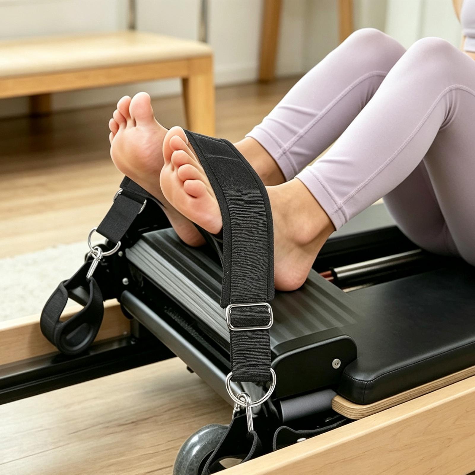 리포머 풋스트랩 더블 루프 두꺼운 논슬립 조절 가능한  - Yoga Pilates Yoga 리뷰 및 가격